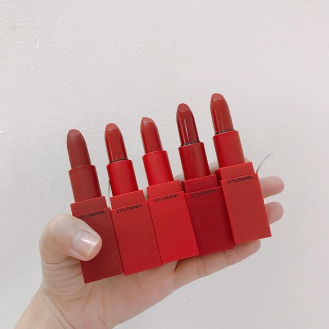 3ce red recipe lip color thỏi lì