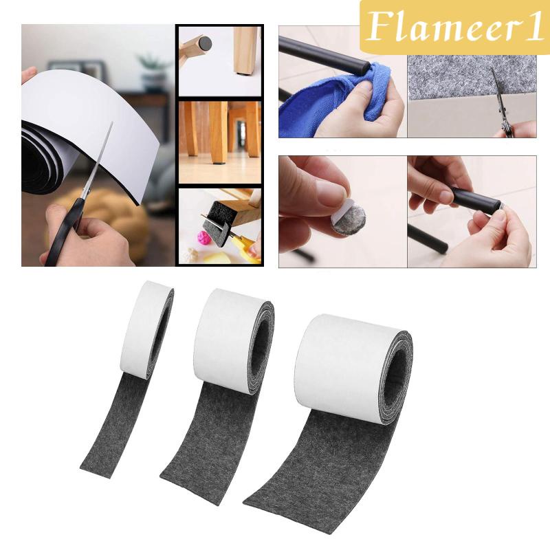 [flameer1] Cuộn Băng Dính Tự Dính Bằng Vải Nỉ Cho Bề Mặt Đồ Nội Thất Cứng