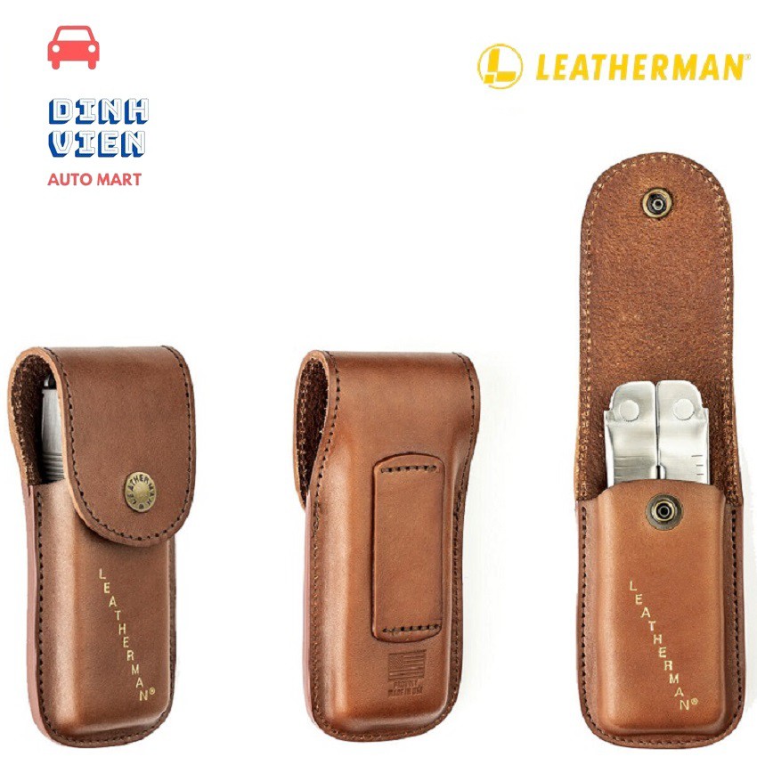 Bao Da Đựng Phụ Kiện LEATHERMAN Heritage Sheath Hàng Chính Hãng Được làm bằng da bền sẽ trông đẹp và an toàn hơn.