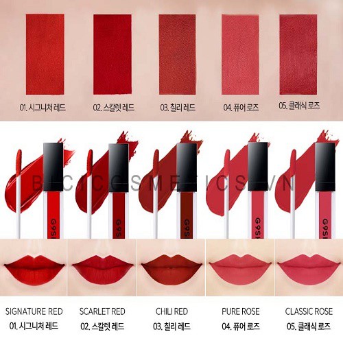 [Chính Hãng + Free Ship] Son Kem Lì Cực Lâu Trôi G9Skin First Lip Matte