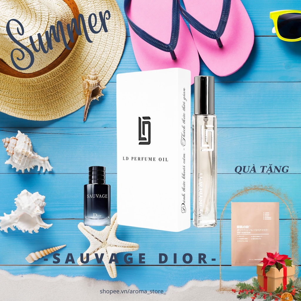 LD Perfume Oil tinh dầu nước hoa Pháp SAUVAGE DIOR 12ml