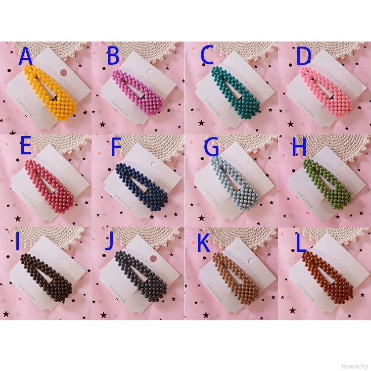 Kẹp tóc đính hạt phong cách Hàn Quốc dễ thương cho bé gái