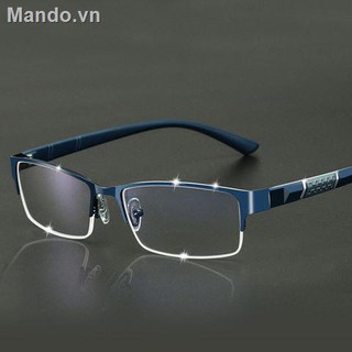 Kính Cận Tròng Nửa Gọng Chống Tia Cực Tím Chống Mỏi Mắt Cho Nam