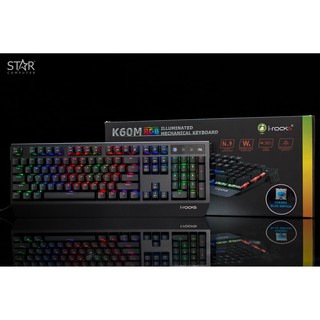 Bàn phím cơ i-rocks k60m rgb blue switch cherry