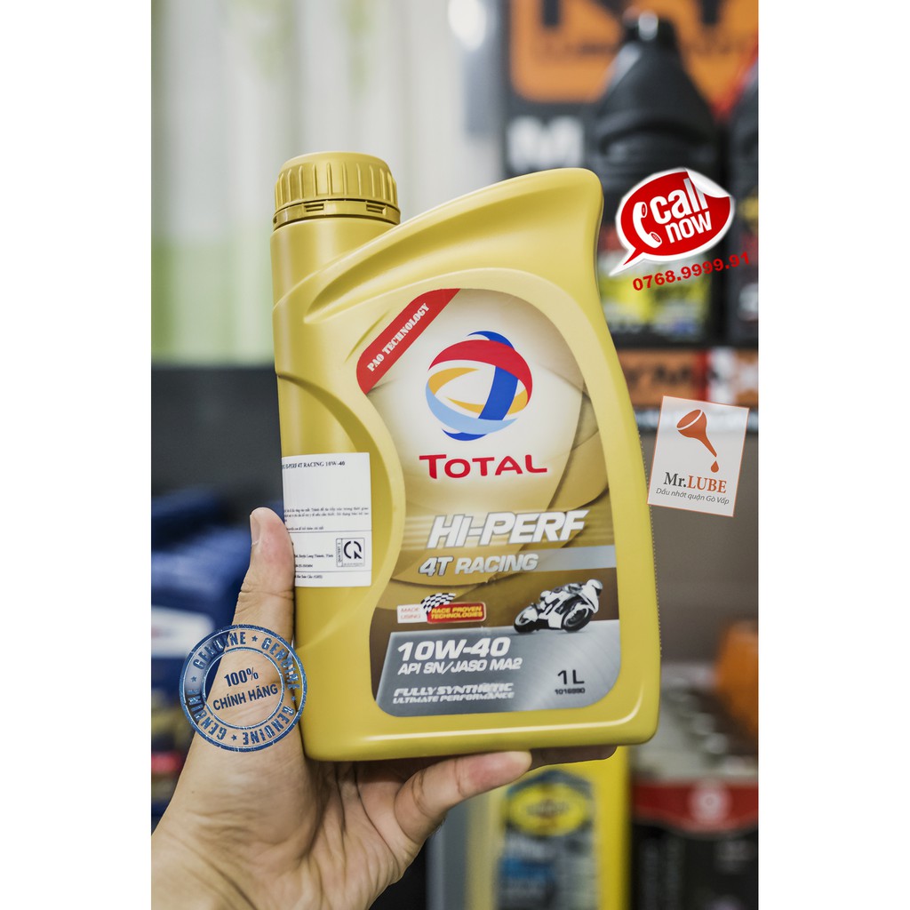 Dầu nhớt tổng hợp TOTAL Racing 10W-40