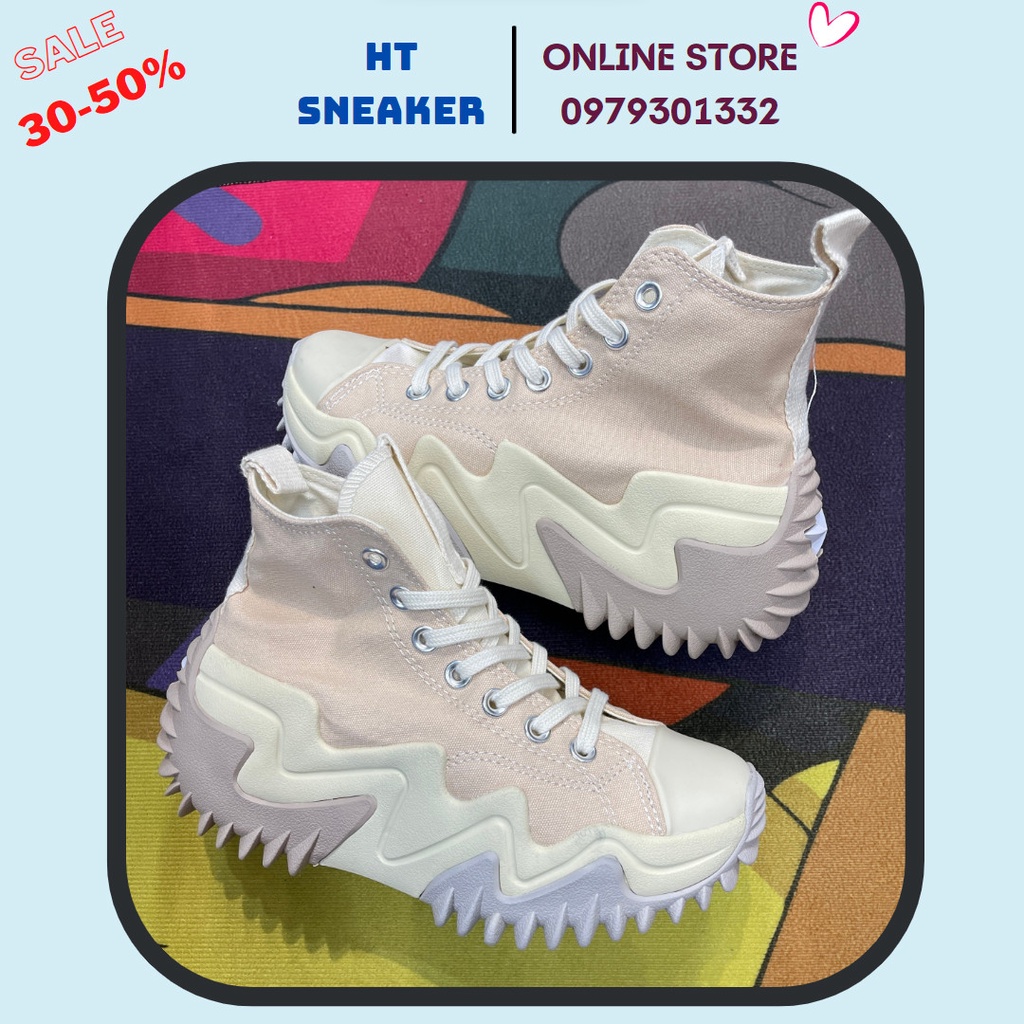 Giày Sneaker Run Motion Trắng Đế Tím Gum Siêu Chất
