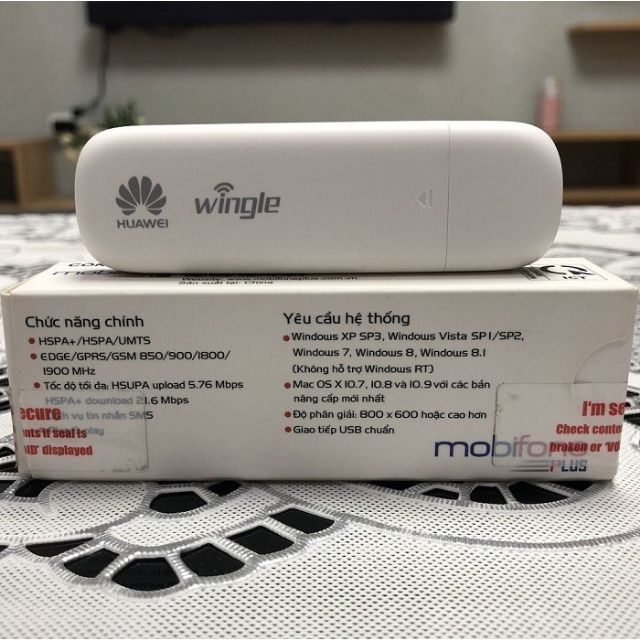 USB 3G MOBIFONE PHÁT WIFI DI DỘNG MỌI LÚC MỌI NƠI HÀNG CHÍNH HÃNG CÔNG TY FULLBOX 📲📲📲