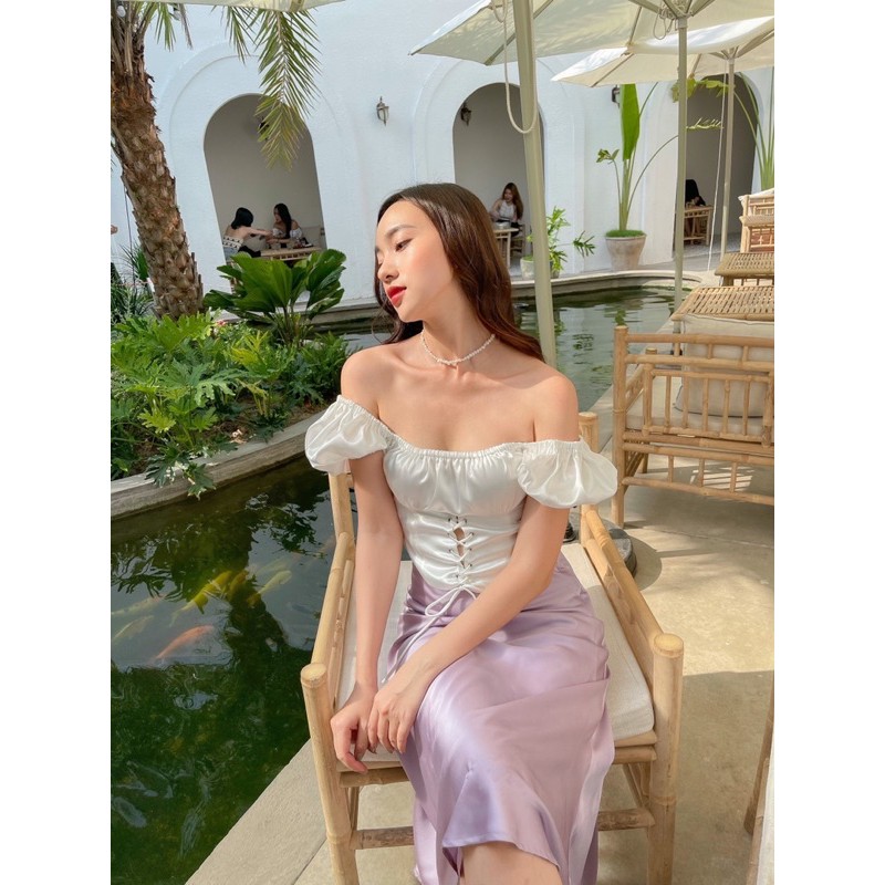 [Kisserine] Chân váy lụa SLEEP SILK SKIRT | BigBuy360 - bigbuy360.vn