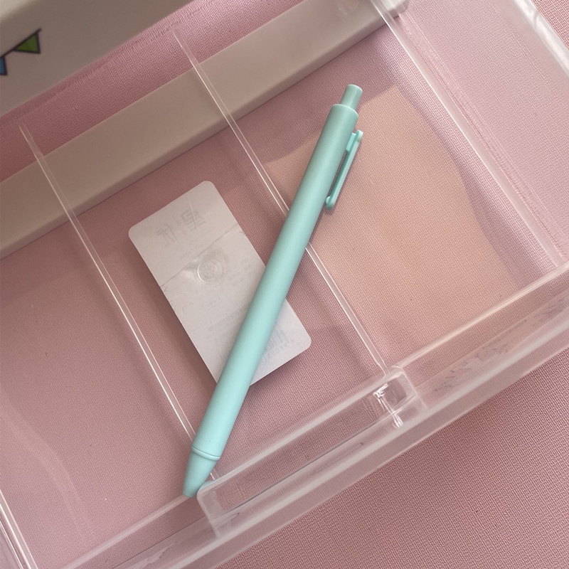 Set 5 Bút Mực Bấm Ngòi 0.5 Carbon Màu Đen Kiểu Dáng Đơn Giản