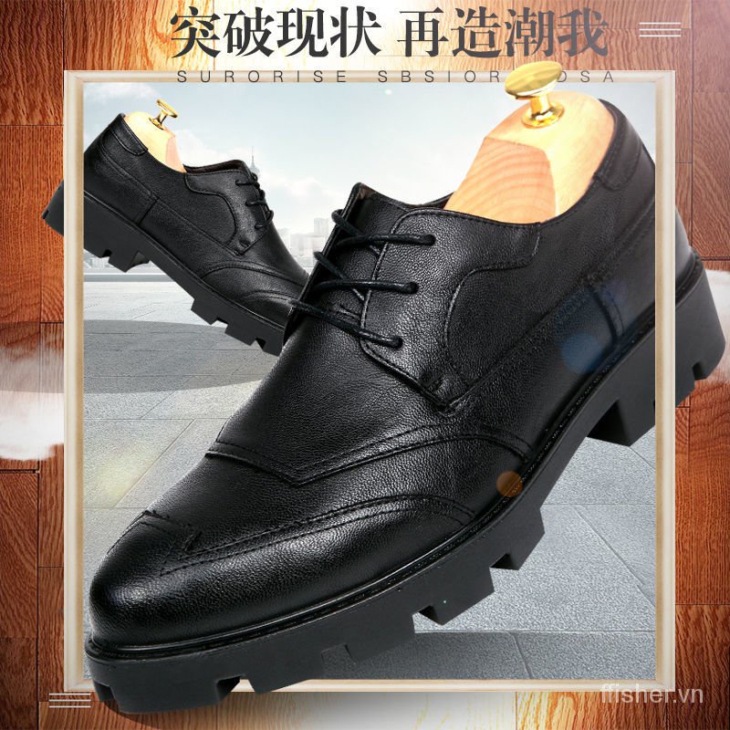 Giày tây đế độn chiều cao 8cm cho nam