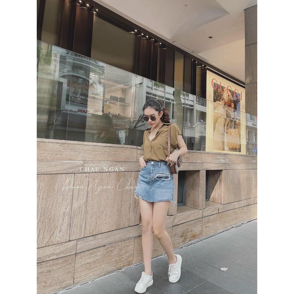 Váy jeans ngắn cá tính mã 2271 ( kèm ảnh thật, video ) | BigBuy360 - bigbuy360.vn