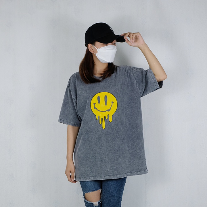 Áo thun WASH DREW X WEAR form rộng tay lỡ XW004