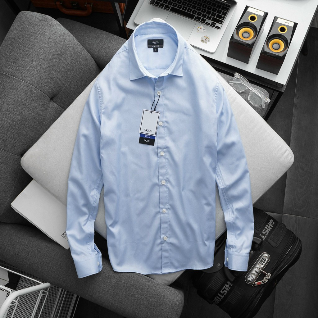 Áo sơ mi dài tay chất liệu bamboo co giãn thoải mái 5148
