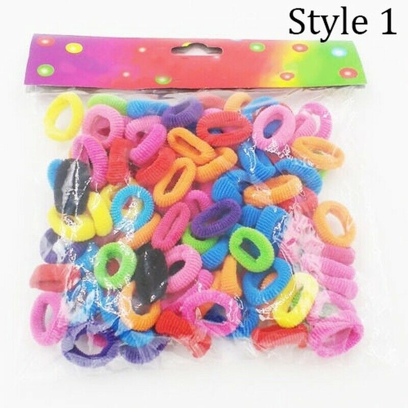 Set 100 dây thun cột tóc nhiều màu