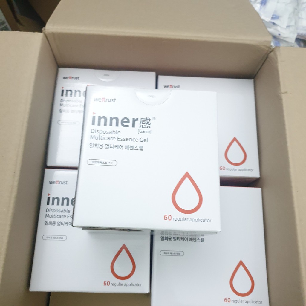 [Hộp 60 ống] Đũa thần vệ sinh vùng kín đa năng Inner Gel Wettrust Hàn Quốc
