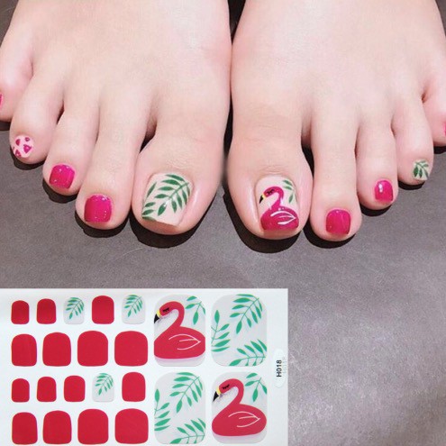 Bộ 22 Miếng Dán Móng Chân Sticker Nails Mix