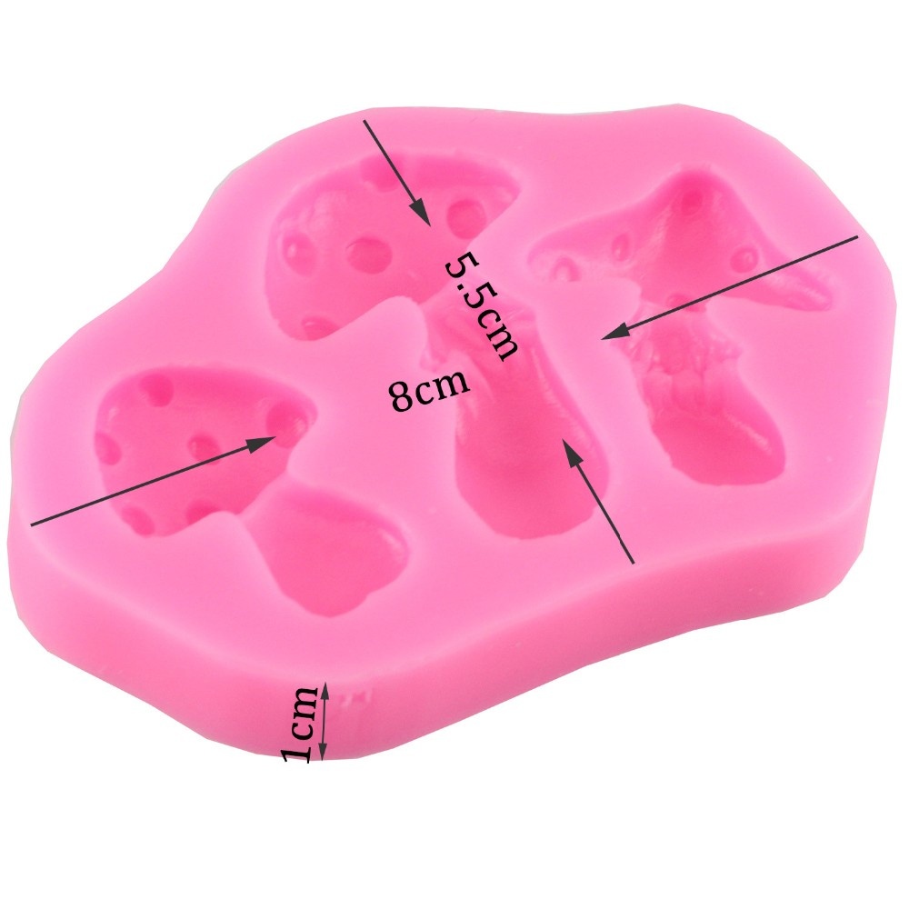 Khuôn Silicone Hình Nấm Làm Bánh Kẹo Socola Trang Trí Giáng Sinh
