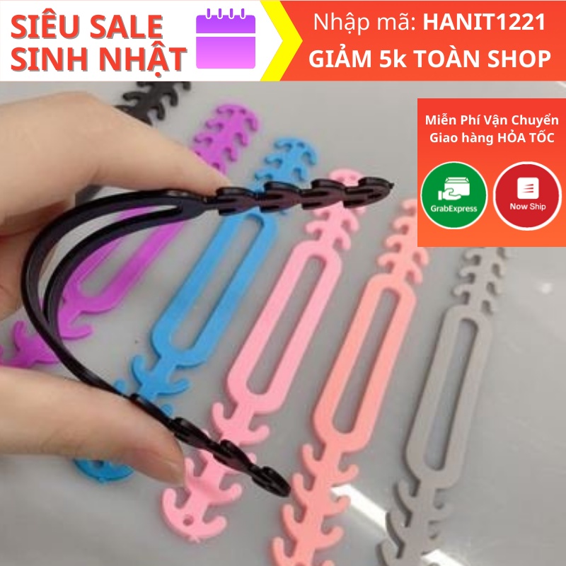 [Combo 15sp 5 Màu] Quai Đeo Khẩu Trang [Hỏa Tốc 30P] Tai Giả Khẩu Trang Chống Đau Tai - Chất Liệu Silicone Mềm