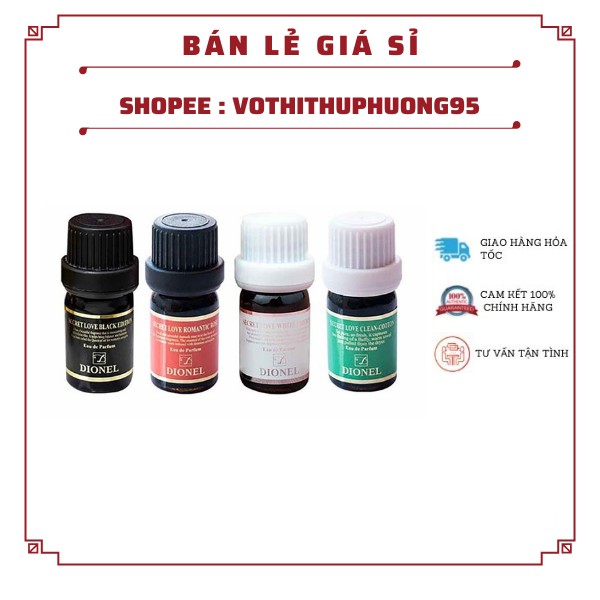 [SẴN] Nước hoa vùng kín Dionel Secret Love làm sạch và khử mùi khó chịu 5ml