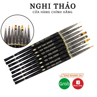 Bộ cọ nail , set cọ nail vẽ móng 8 cây
