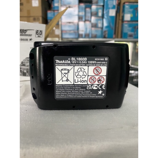 18V/6.0Ah Pin Lithium-Ion Makita BL1860B