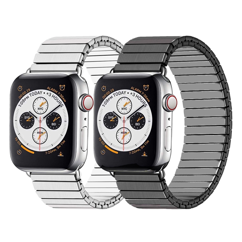 Dây Đeo Thay Thế Chất Liệu Thép Không Gỉ Thiết Kế Dạng Mắt Xích Cho Apple Watch 42mm 40mm 38mm Iwatch 5 / 4 / 3 / 2 / 1