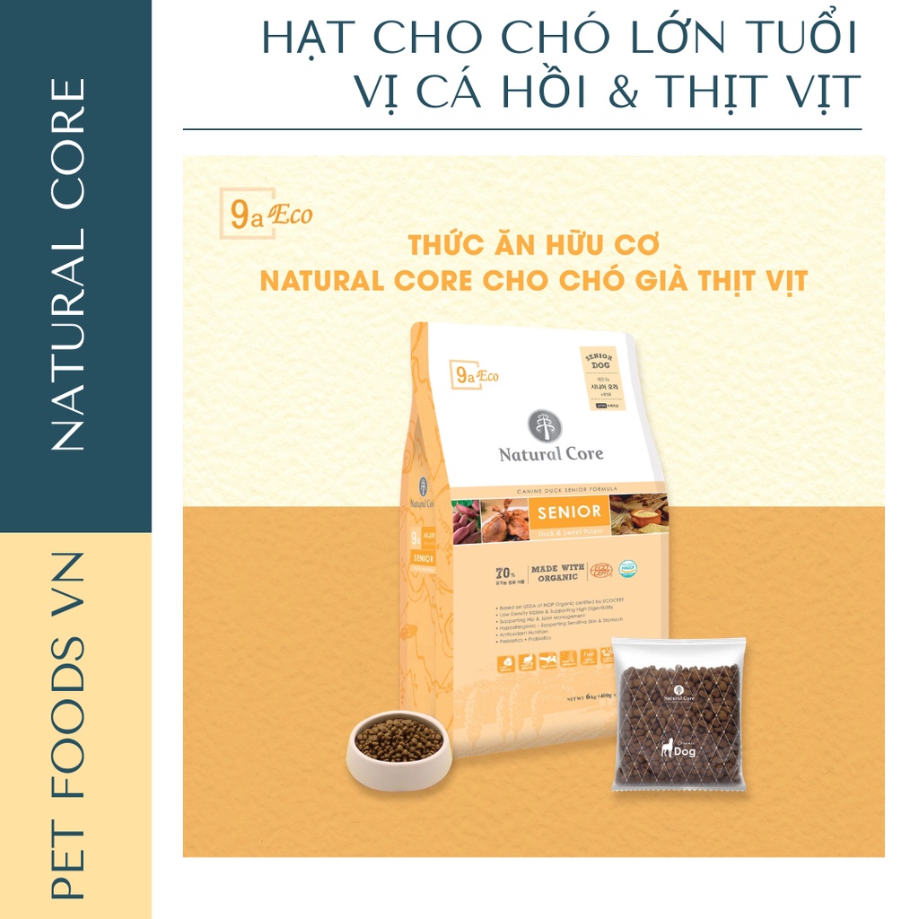 Hạt cho chó già NATURAL CORE SENIOR DOG 1kg