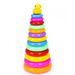 Tháp Cầu Vồng Con Vịt Cao Cấp Cho Bé - 13 vòng tròn
