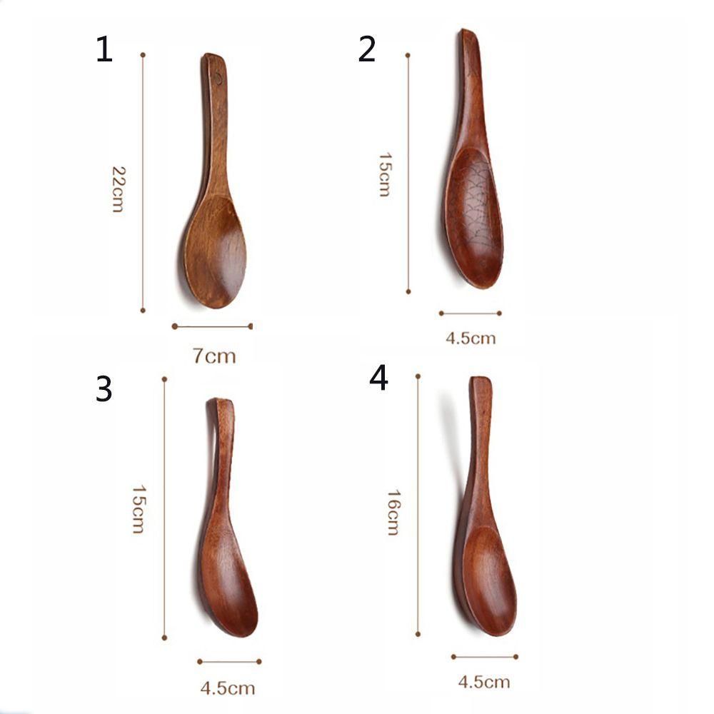 YIYU Muỗng Gỗ Dùng Ăn Cơm Tiện Dụng
