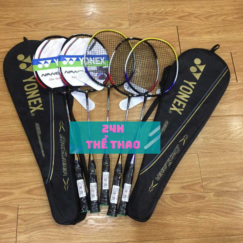 Vợt tập cầu lông Yonex thể thao 100% Khung Carbon căng cước đến 10,5kg.Tặng (Cước+ Quấn cán vợt) màu ngẫu nhiên