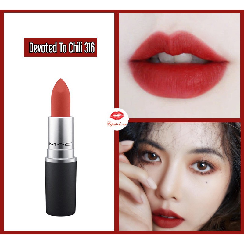 Son MAC các màu hot nhất 2021 : Ruby woo - Chili - Lady Danger - Russian Red - Velvet Teddy | BigBuy360 - bigbuy360.vn