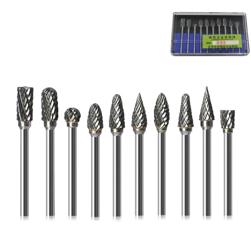 Set 10 Đầu Mài Bằng Thép Vonfram Chuyên Dụng