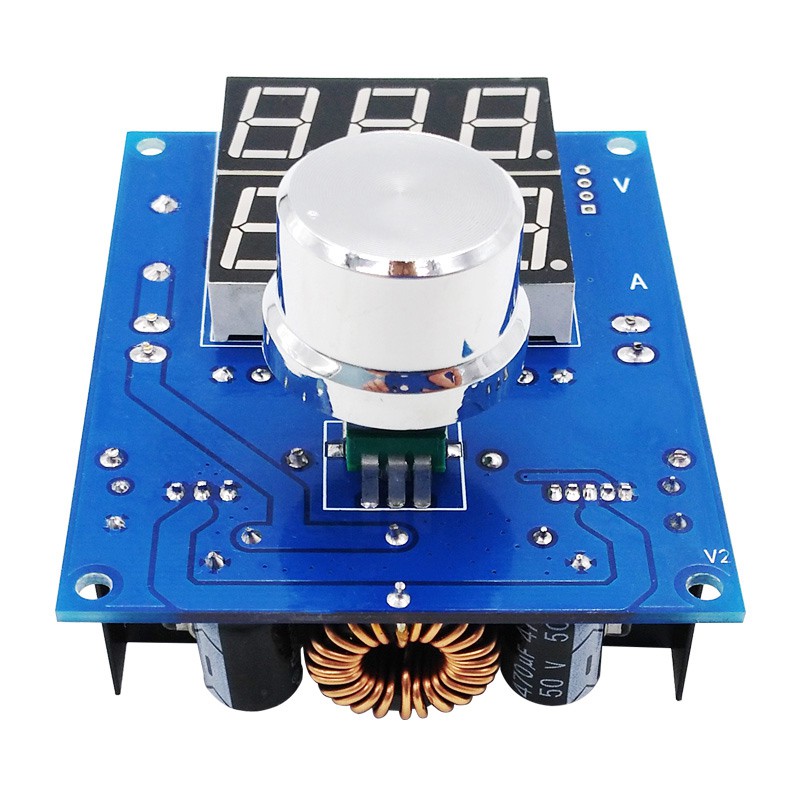 XH-M403 Digital Voltage Regulator XL4016 High Power DC 8A Regulator 12V 24V XH-M403 DC-DC Digital Voltage Regulator Buck Step Down 5-36V to 1 Power Supply Module, 3-32V Overheat protection