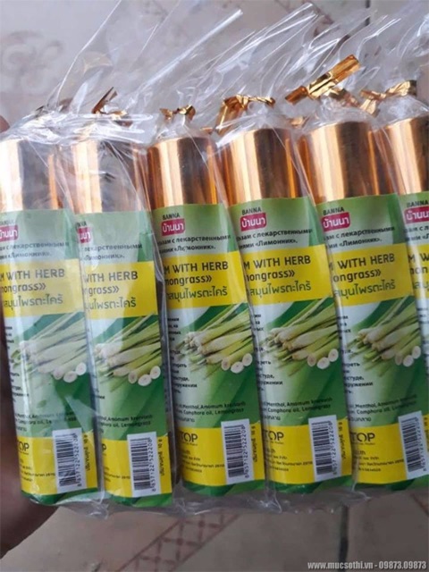Dầu lăn hương Sả Thái Lan combo 12 chai