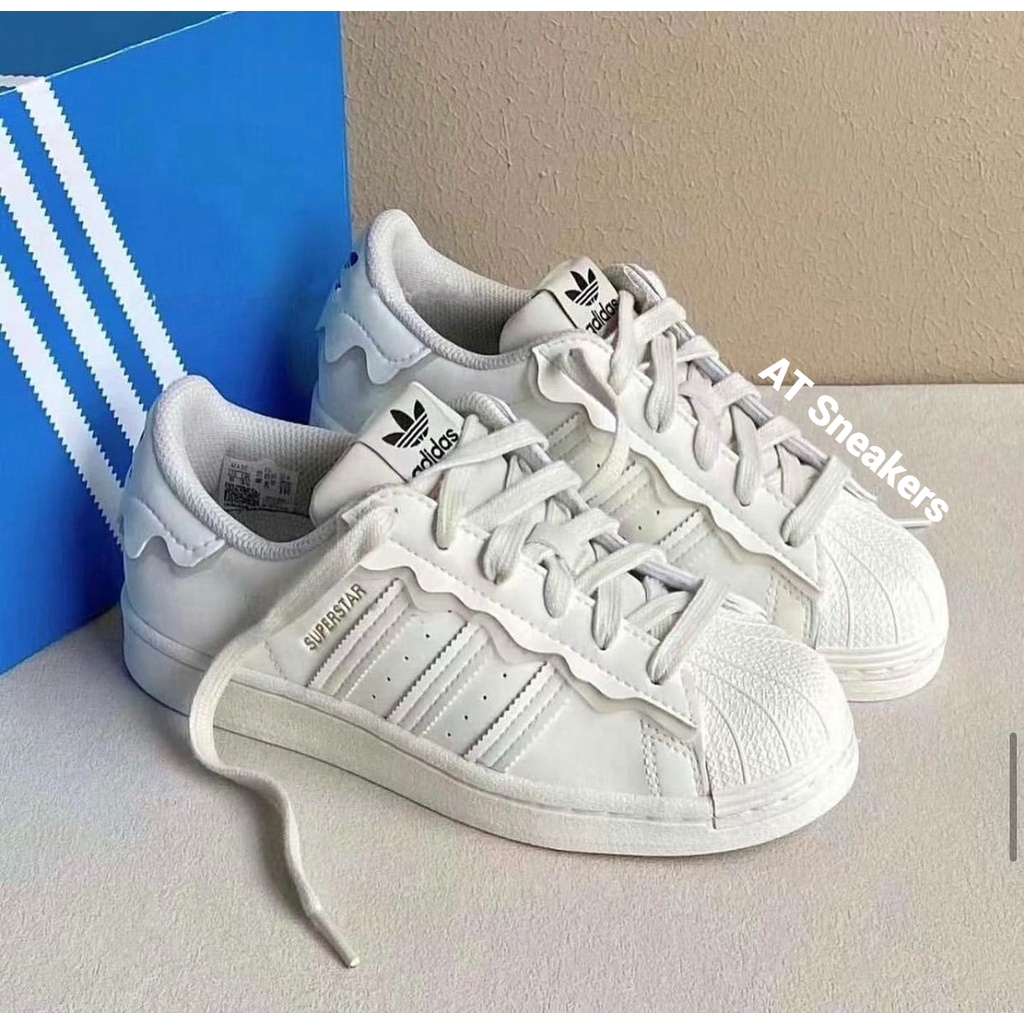 Giày Sneaker Superstar 2022 trắng sữa