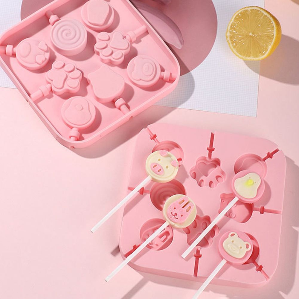 Khuôn silicon làm kẹo mút/chocolate/kẹo đường hình dáng dễ thương