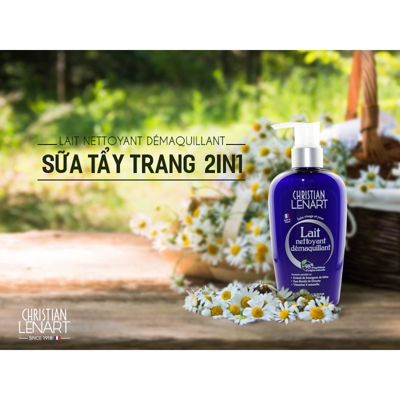 Sữa Tẩy Trang 2 in 1 Lait Nettoyant Christian Lenart