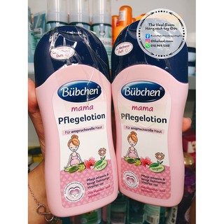 Sữa dưỡng thể bà bầu Bubchen mama Pflegelotion 200ml - Hàng xác tay Đức chính hãng 100%