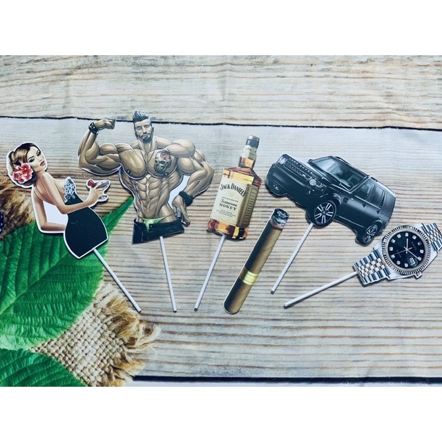 10 set cắm giấy lực sĩ và cô gái