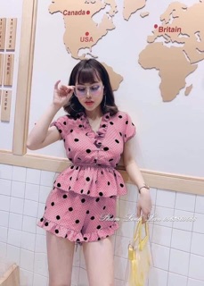 Set áo peplum bigsize ( set bikini Ngọc ngố)