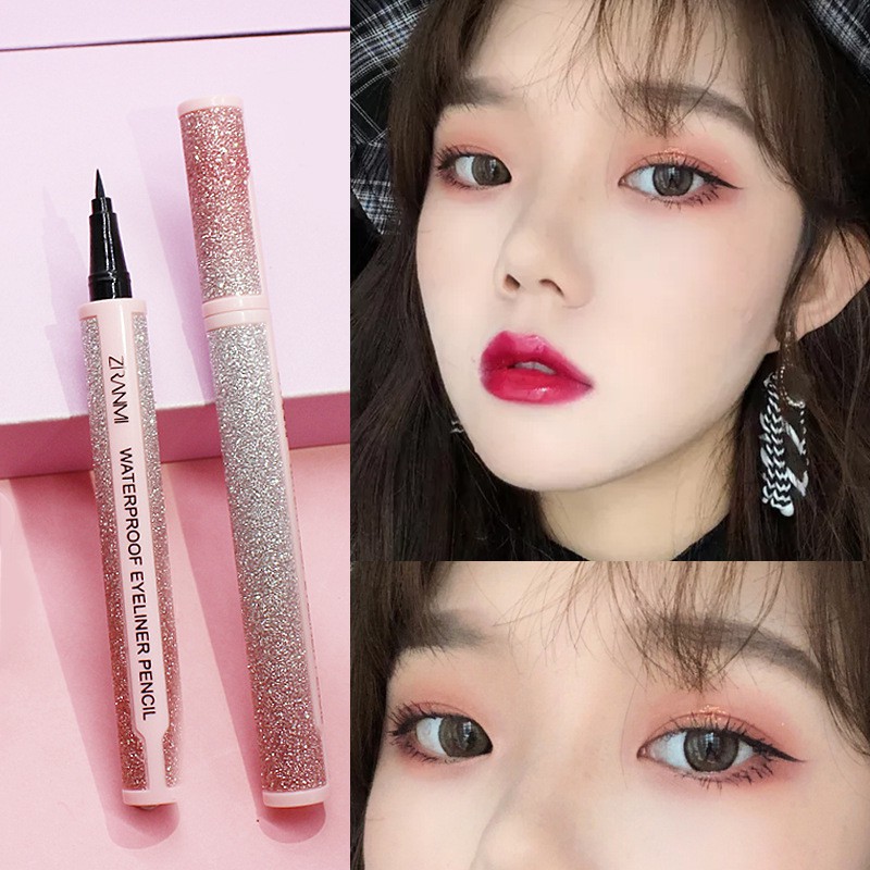 Bút Kẻ Mắt Kim Tuyến Ngôi Sao Zranmi Eyeliner Brilliant Starry Sky  ZRM16 Bút Kẻ Mảnh, Bền Màu Lâu Trôi Siu Hot