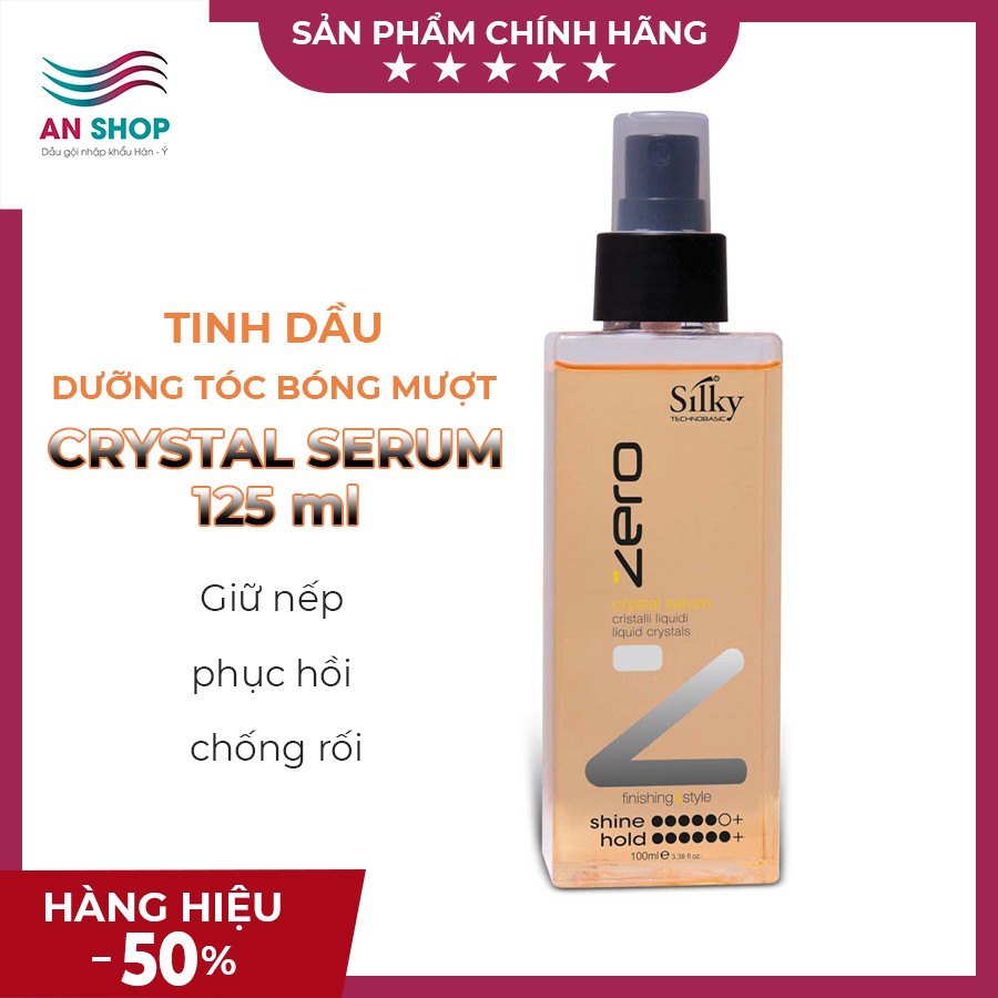 Tinh dầu dưỡng tóc mềm mượt bóng chống rối giữ nếp phục hồi hư tổn tinh chất chăm sóc tóc khô xơ SILKY CRYSTAL SERUM