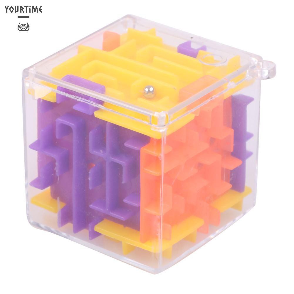 Đồ chơi 3D Maze Magic Cube Toy Labyrinth Rolling Puzzle Game Kid Educational Toys
