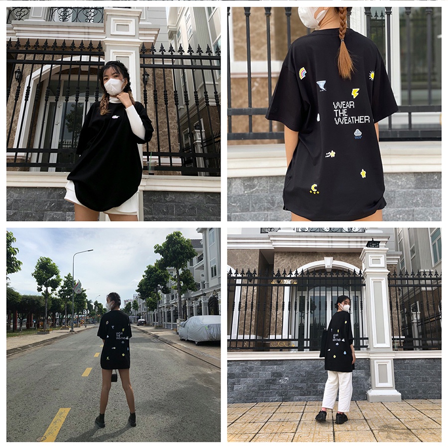 Áo thun Pixel weather - Ressible [Streetwear/Black] | BigBuy360 - bigbuy360.vn