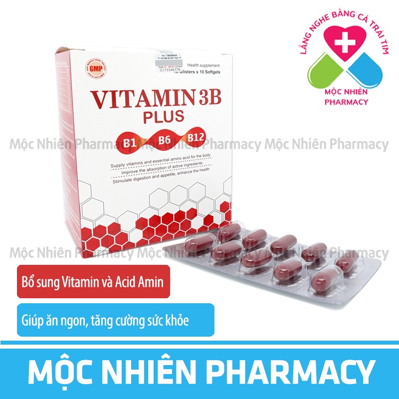 Vitamin, Vitamin 3B, Vitamin 3B Plus Hết Mệt Mỏi, Giúp Ăn Ngủ Ngon