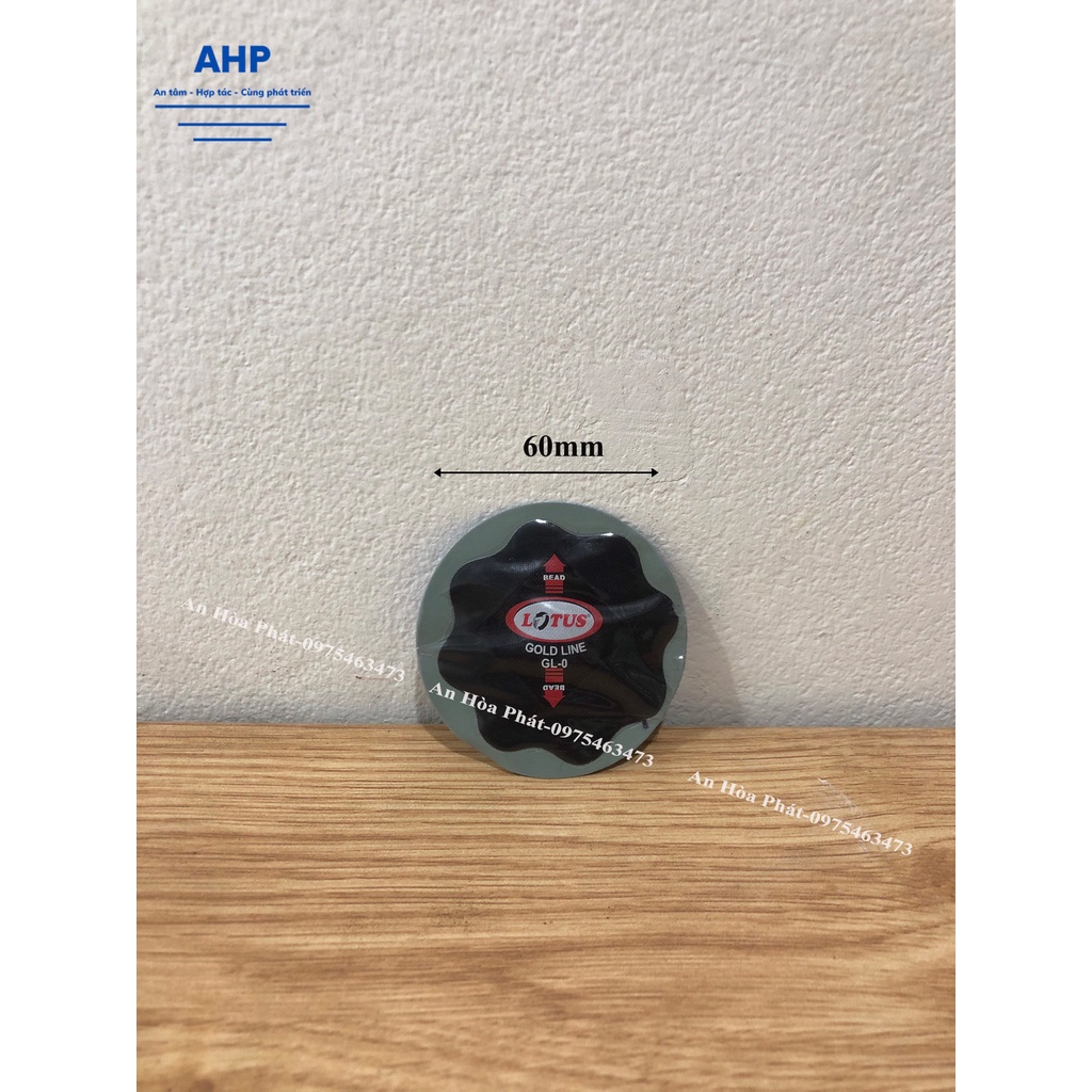 Hộp 25 miếng vá bố vải dành cho lốp không săm và lốp có săm -Lotus-Ấn Độ GL-0-60mm.