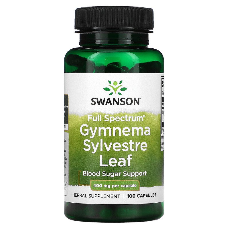 Swanson Gymnema Sylvestre Leaf 400mg 100 Viên - Viên uống hỗ trợ đường huyết cho người tiểu đường