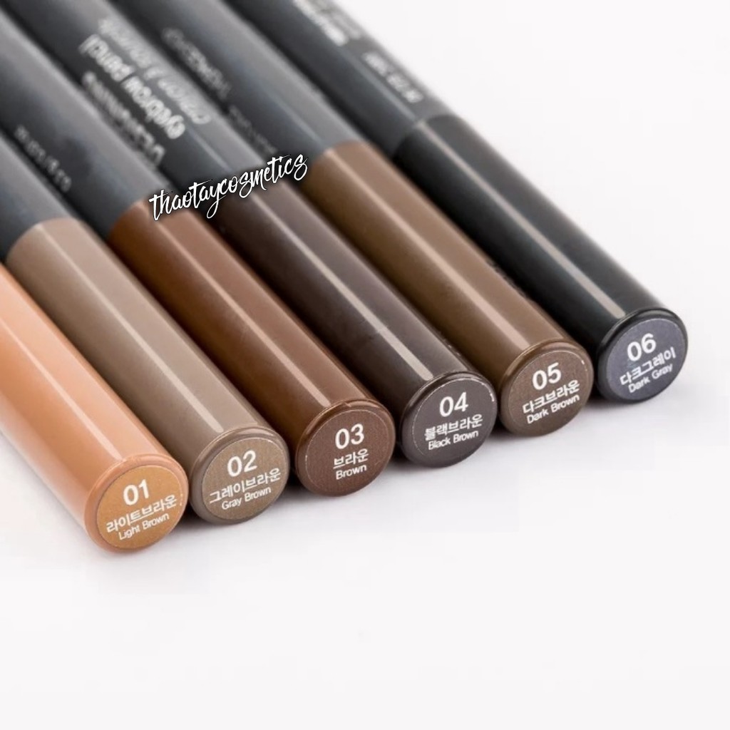 Chì kẻ mày 2 đầu The Face Shop Designing Eyebrow Pencil