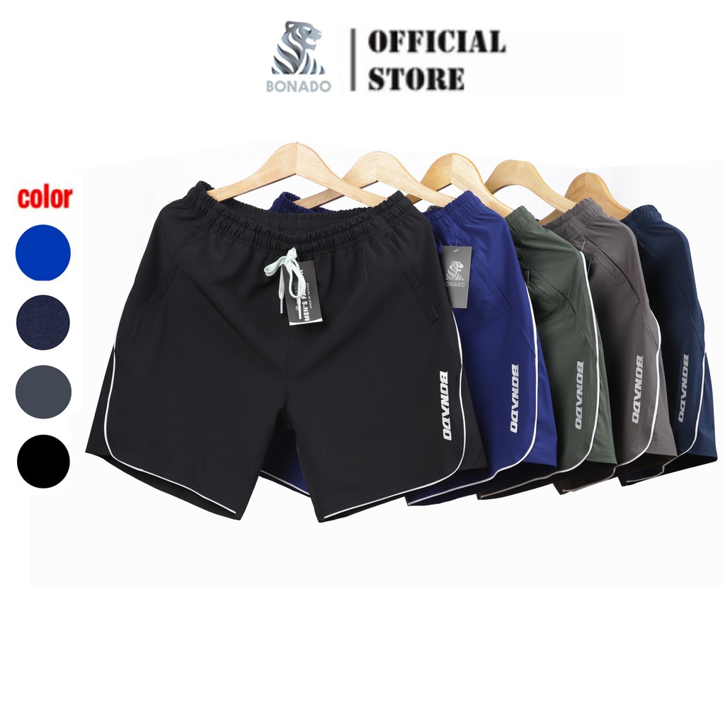 Quần Đùi Nam Vải Dù Gió Mềm, Siêu Nhẹ, Dáng Thể Thao Bonado QDG19