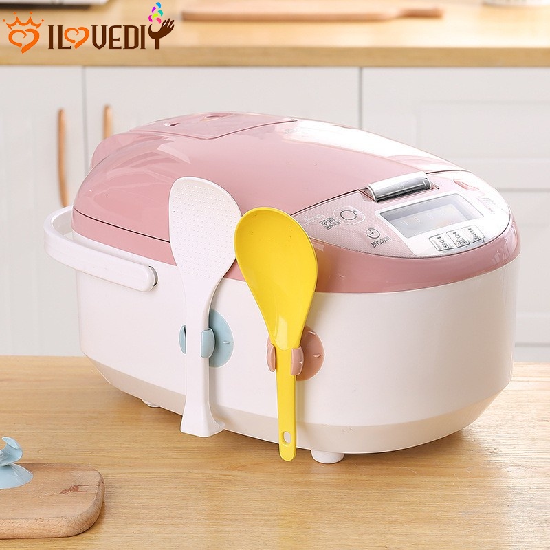 Giá đỡ vá múc cơm gắn tường không cần khoan đa chức năng tiện lợi tiết kiệm không gian cho nhà bếp/phòng tắm